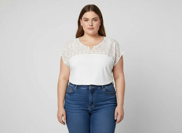 bluzki hiszpanki plus size allegro: Shein Curve, Bluzka damska, rozmiar 4XL
