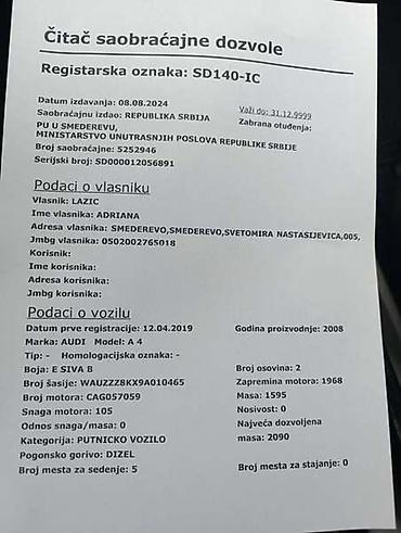 multimedia 1din: B8 2.0TDI ZADNJA SINA BRANIKA ZA AUDI A4 OD 2007. DO 2012. GOD. | — 4
