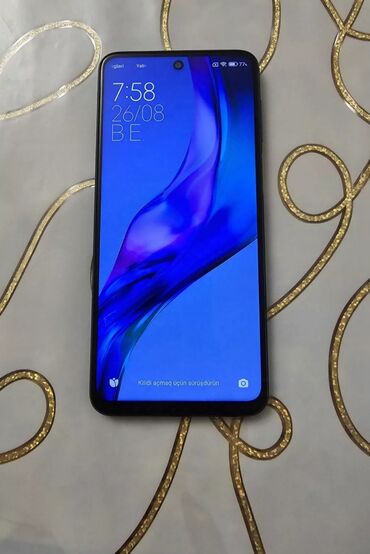 150 manatlıq telefonlar: Xiaomi Redmi Note 9S, 64 GB, rəng - Qara, 
 Qırıq, Sensor, Barmaq izi