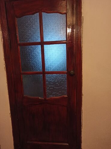 брон ешиктер: Дверь с окнами, Дуб, Б/у, 200 *90, Платная доставка