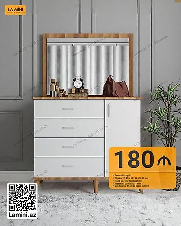 Komodlar: LA MİNİ termo güzgülü komod - Ölçülər: D 40 × H 180 × U 80 sm - Rəng — 1