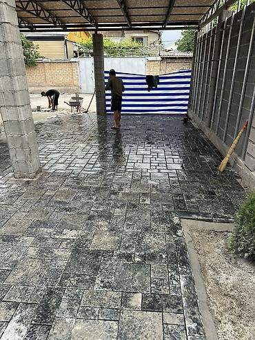 Евробрусчатка: Тротуарная плитка «мраморный микс» (серо-белая), укладка под ключ - — 21