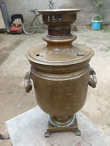 samovar 5l: Qədim samovar, 1882 il, Latun, Vəziyyəti: Yaxşı — 4