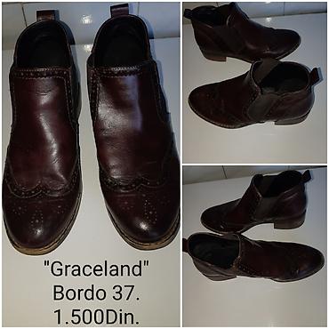 Gležnjače: Bordo ženske gležnjače "Graceland"broj 37. - Materijal: kvalitetna — 3