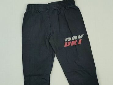 czarne szerokie spodnie z wysokim stanem: Spodnie dresowe, 12-18 m, stan - Bardzo dobry