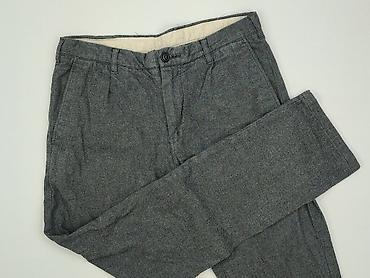 pullandbear pl: Męskie spodnie materiałowe w kolorze ciemnoszarym (melanż). - Krój — 1