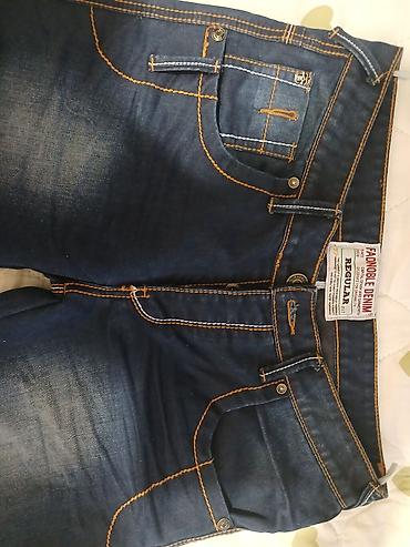 сумка 3 в 1: Мужские джинсы FADNOBLE Denim, посадка Regular. - Цвет: темно‑синий — 2