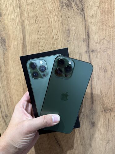 айфон 10r: IPhone 13 Pro Max, Колдонулган, 256 ГБ, Alpine Green, Куту, 90 %