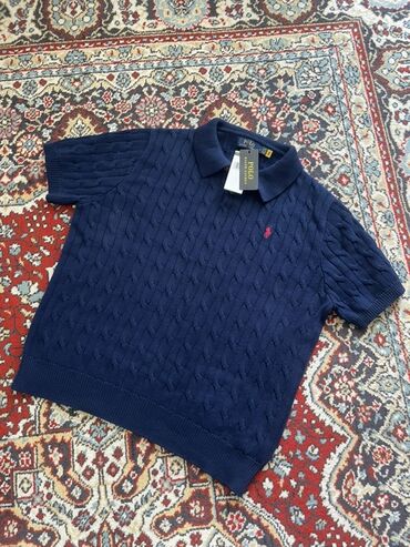 батник мужской поло: Эркектердин футболкасы, M (EU 38), Polo Ralph Lauren, Жаңы, түсү - Көк, Өзү алып кетүү, Акысыз жеткирүү