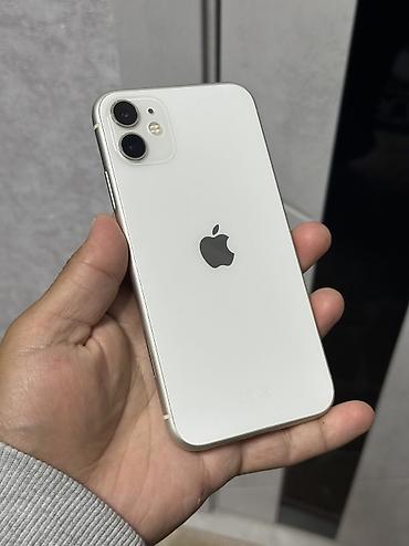 ноутбук планшет 2 в 1: IPhone 11, Б/у, 128 ГБ, White Titanium, 75 % — 1