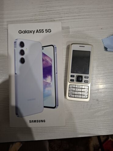 Samsung: Samsung Galaxy A55, Новый, 256 ГБ, цвет - Белый, 2 SIM