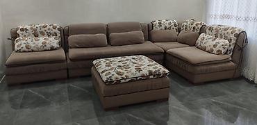 Künc divan dəsti - Modulyar L‑şəkilli künc divan: bir neçə ayrı