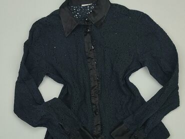 granatowe bluzki: Блуза жіноча, S, стан - Дуже гарний