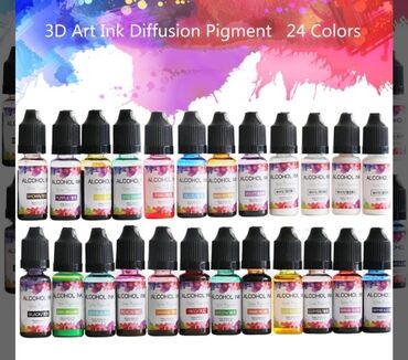 краска принтер: PDTO 24 цвета, 10 мл, эпоксидная смола, спиртовые чернила, пигмент