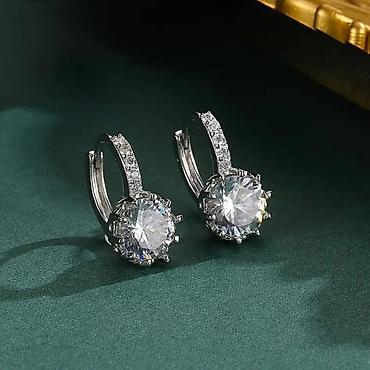 Minđuše: Minđuše – srebrni ton, različiti dizajni - Model 1: Okrugle minđuše — 25