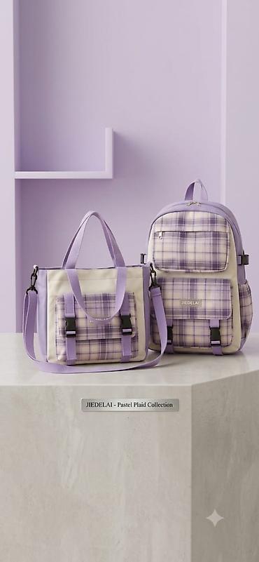 Biri 5₼ az işlənmiş JIEDELAI – Pastel Plaid Collection Məhsul: Eyni
