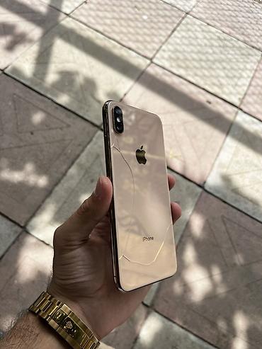IPhone Xs Max, 64 GB, Qızılı, Qırıq