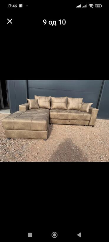 Ugaone garniture: Ugaona garnitura sa MEMO PENOM ležajem i prostorom za odlaganje. - — 9