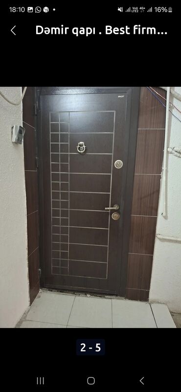 Ev üçün digər mallar: Bahalı agır qapıdır. Türkiyə istehsalı Best firması. Başı çıxanlar