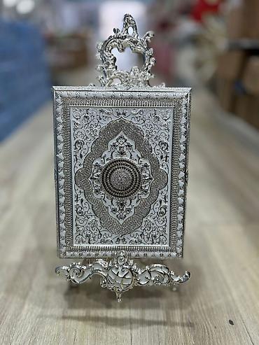 Həyət evləri və villalar: Lüks dekorativ Quran qabı və dayağı – bəzəkli kitab qutusu. kiçik ölçü — 8