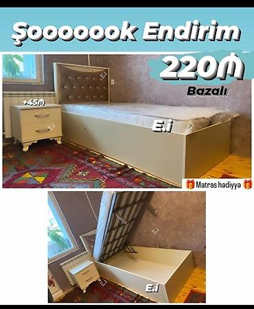 Çarpayılar: Yeni, Təknəfərlik çarpayı, Bazalı, Matras ilə — 4
