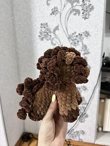 Yumşaq oyuncaqlar: Toxunma at oyuncağı - Material: məxməri/plüş effektli yumşaq iplik — 2