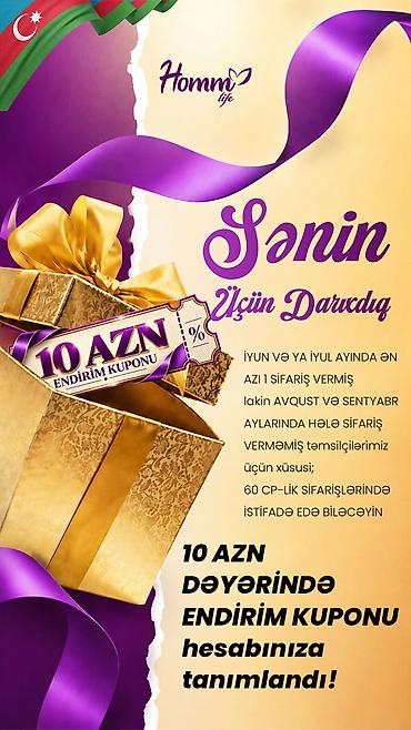 цельнозерновой хлеб в баку: Homm Life – 10 AZN dəyərində endirim kuponu Təsvir: - İyun və ya iyul — 1