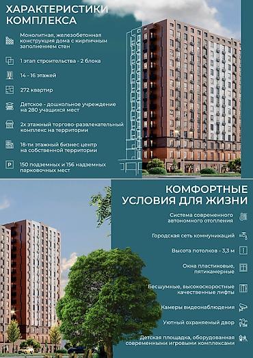 950: 1 комната, 50 м², АЮ Гранд Элитка, 4 этаж, ПСО (под самоотделку) — 5