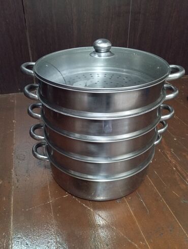 слоёное тесто: Продам пароварку (кассказан для мантов) Многоярусная металлическая