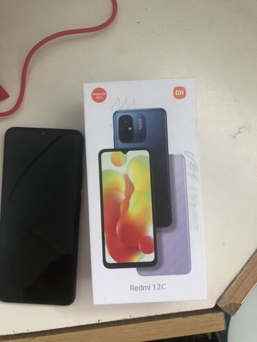 телефон нот 11: Xiaomi, Redmi 12C, Б/у, 128 ГБ, цвет - Черный, 2 SIM