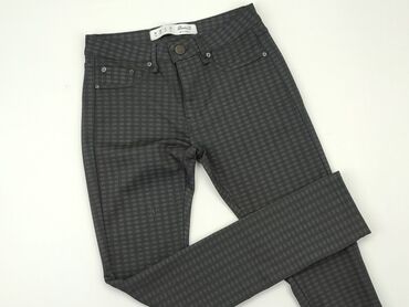 spódnice jeansowe czarne z guzikami: Material trousers, Denim Co, M (EU 38), condition - Good