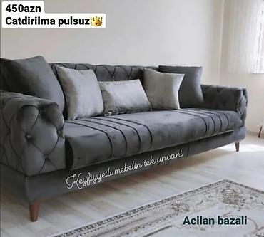 Sifarişlə divanlar: Divan, Qonaq otağı üçün, Parça, Bazasız, Açılmayan — 36