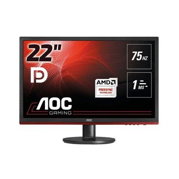 kamera manitoru: AOC 75Hz 22" AMD FreeSync və Eyecare dəstəyi var. Bütün avadanlıqları