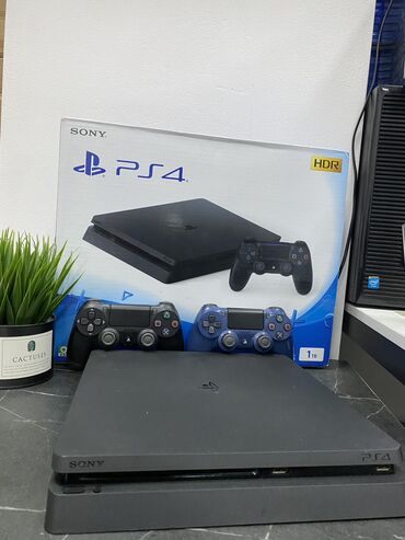 PS4 (Sony PlayStation 4): Sony PlayStation 4 slim Цвет: черный Память:1 тб 3 ревизия Корея