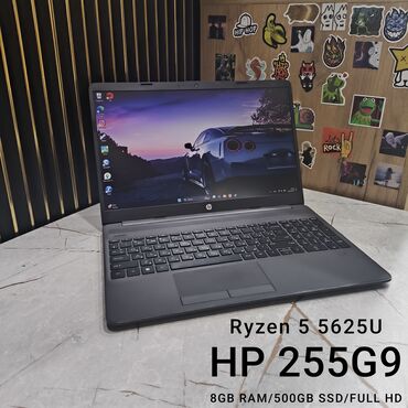 Ноутбуки: Ноутбук, HP, 8 ГБ ОЗУ, AMD Ryzen 5, 15.6 ", Б/у, Для несложных задач, память NVMe SSD