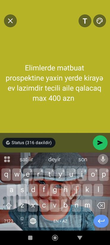 xacmazda tecili satilan evler: Ailə üçün kirayə ev axtarılır. Tələblər: - Elmlər Akademiyası və ya
