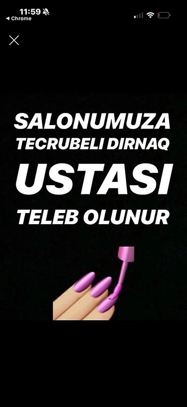 mebel ustası köməkçisi: Dırnaq ustası tələb olunur, Yerin icarəsi — 1