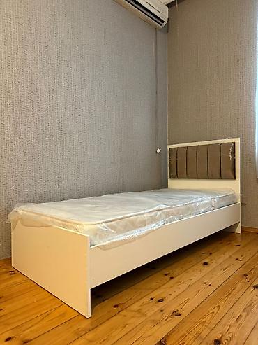 Çarpayılar: Məhsul: Tək nəfərlik çarpayı dəsti (2 ədəd) - Dizayn: Minimalist ağ — 2
