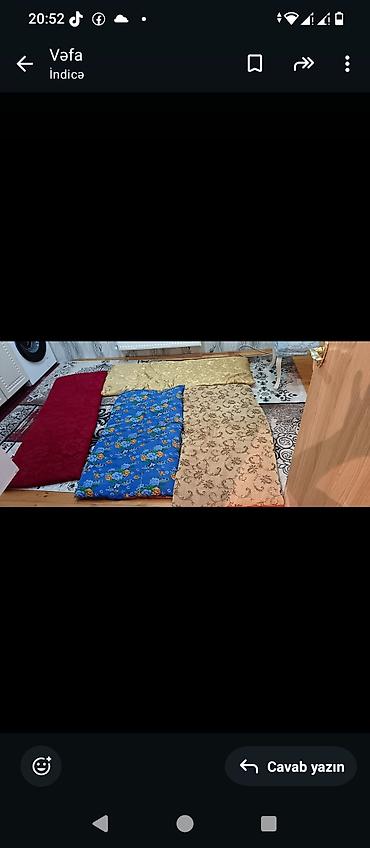 jeven brus libido qiyməti: Taxt döşəyi 20 manat taxt yorğanı 15 manat . balaca gödəkce 5 kq yun — 2