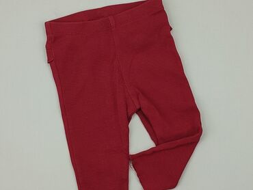 czerwona sukienka dopasowana: Leggings, H&M, 6-9 months, condition - Very good