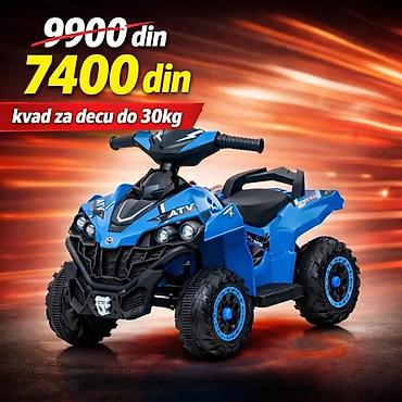 Dečiji električni automobili: Dečiji električni ATV kvad (do 30 kg) - Robustan četvorotočkaš za — 1