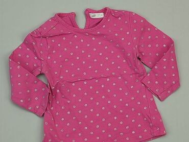 czarna bluzka z opadajacym ramieniem: Blouse, Pepco, 9-12 months, condition - Very good