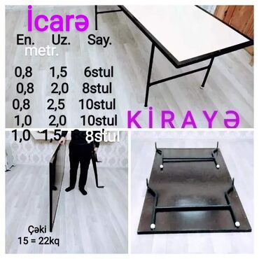 Avadanlığın icarəsi: Tədbirlər üçün kirayə - İcarə - Prokat - Arenda Ad günləri, nişan — 2