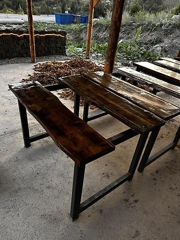 Все для дома и сада: Скамейка Дерево, Без спинки, Без крыши — 10