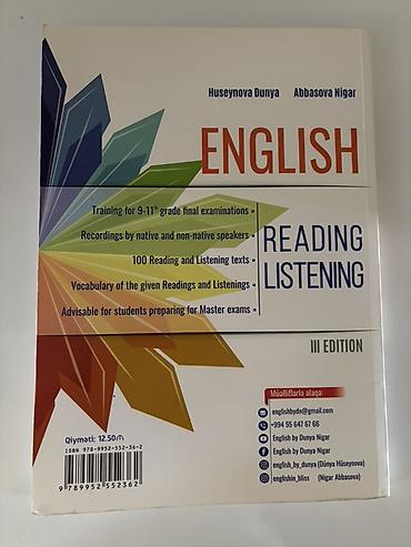 Спорт и хобби: Məhsul: “English: Reading & Listening” – III nəşr Müəlliflər — 2