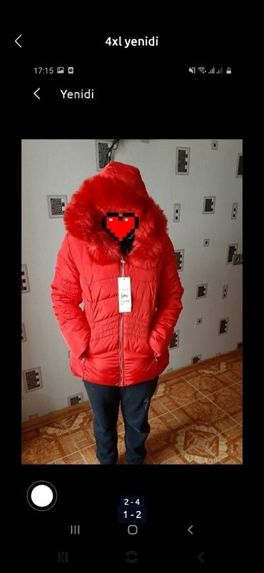 kurtka baku: Женская куртка 4XL (EU 48), цвет - Красный