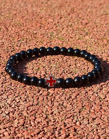 Narukvice: Kalist ručno rađene kamene brojanice od oniksa sa blagoslovom SPC — 12