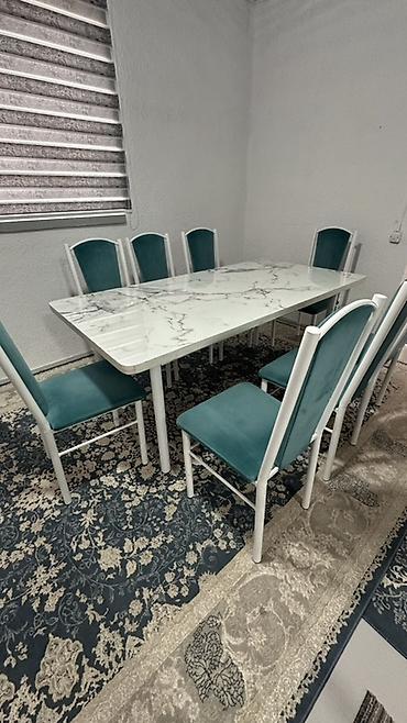 study table: Обеденная группа на 8 персон. Состав: - Прямоугольный стол с — 3