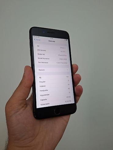 iphone 6s 64: IPhone 8 Plus, 64 GB, Qara, Simsiz şarj — 3