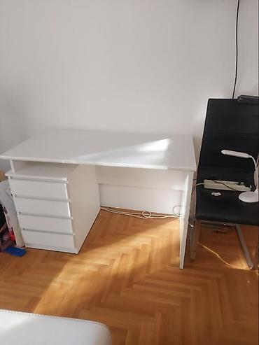 forma ideale ormari akcija 2026: Radni sto LIMFJORDEN – bela boja, 60 x 120 cm, 4 fioke. - — 3